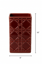 GEOMETRIC BURGUNDY