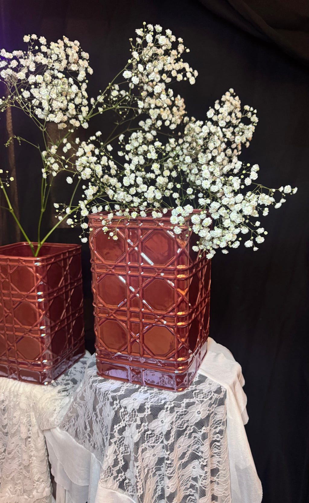 GEOMETRIC BURGUNDY